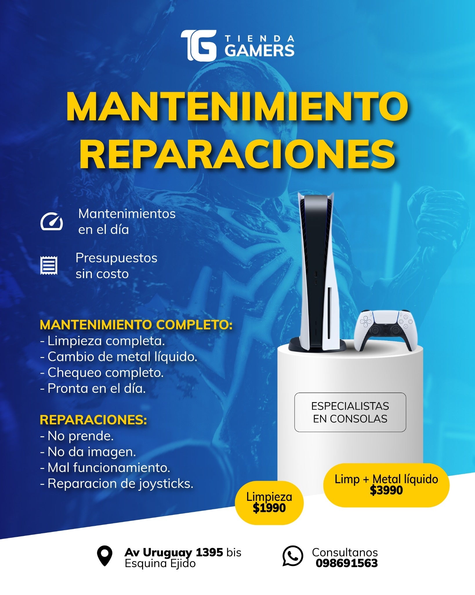 MANTENIMIENTO PS5