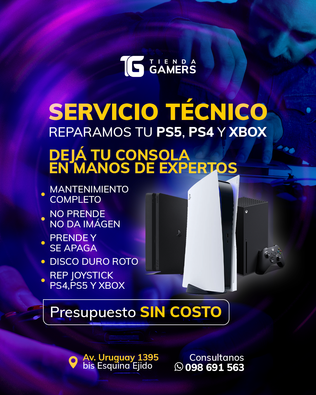 SERVICIO TECNICO PS4/PS5/XBOX